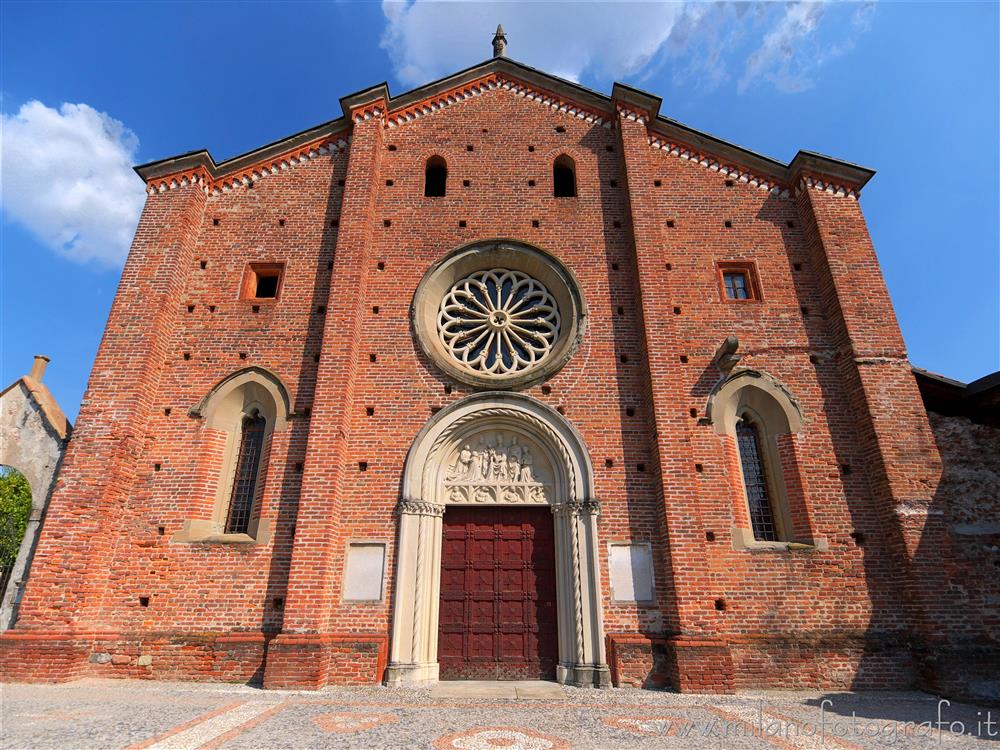 Castiglione Olona (Varese, Italy) - Facade of the Collegiate Church of Saints Stephen and Lawrence